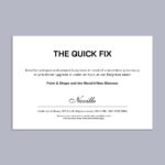 The Quick Fix
